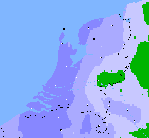 Neerslag (24 uur) Nederland