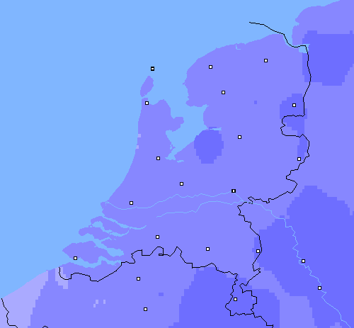 Neerslag (24 uur) Nederland