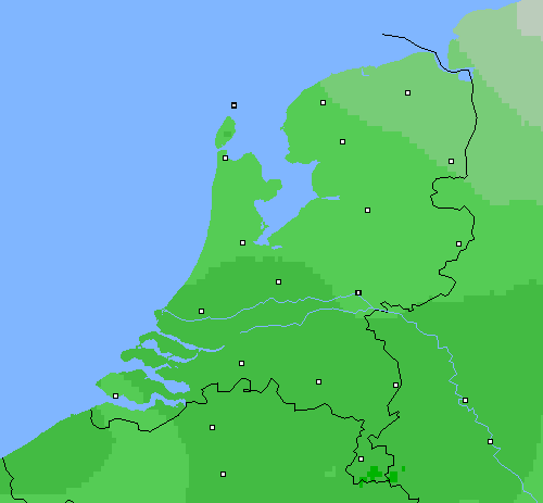 Bewolking Nederland