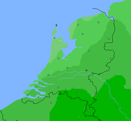 Bewolking Nederland