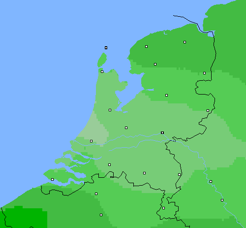 Bewolking Nederland