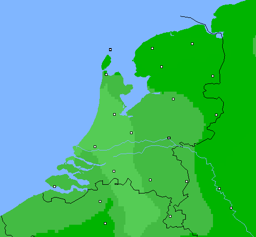 Bewolking Nederland