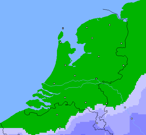 Neerslag (24 uur) Nederland