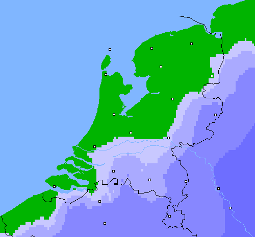 Neerslag (24 uur) Nederland
