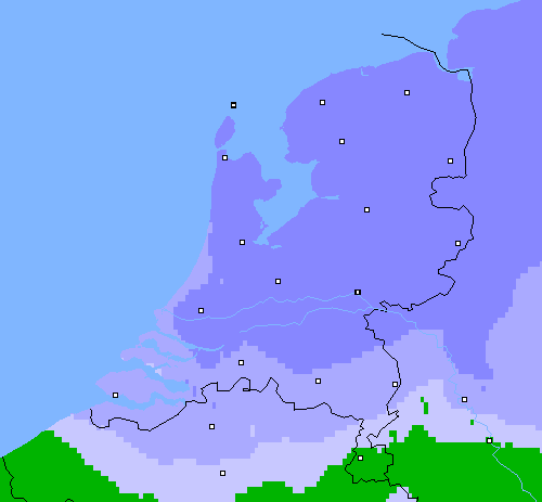 Neerslag (24 uur) Nederland