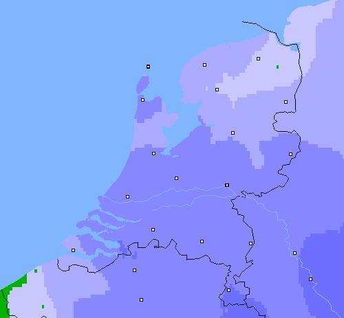 Neerslag (24 uur) Nederland