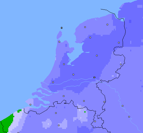 Neerslag (24 uur) Nederland