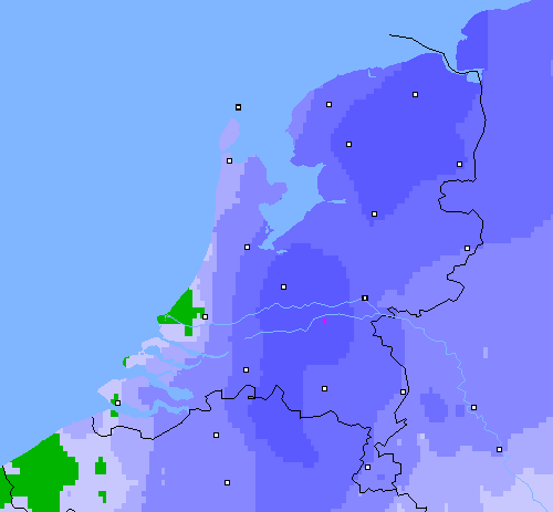 Neerslag (24 uur) Nederland