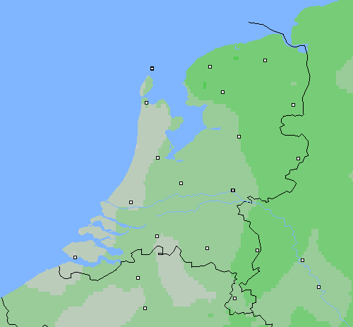 Bewolking Nederland