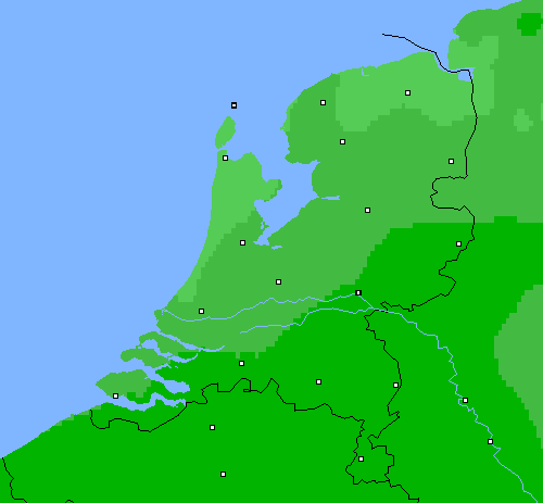 Bewolking Nederland