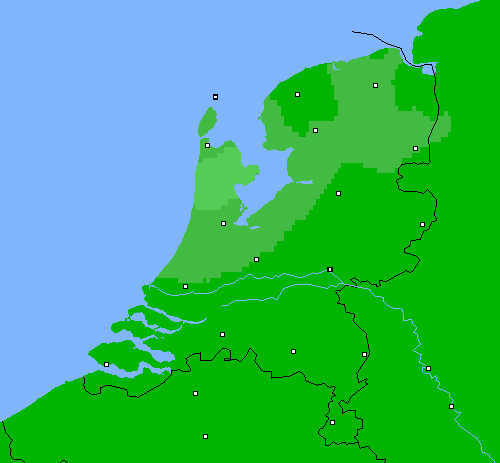 Bewolking Nederland