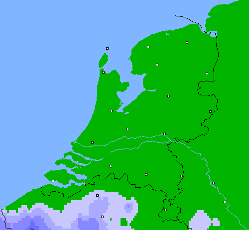 Neerslag (24 uur) Nederland
