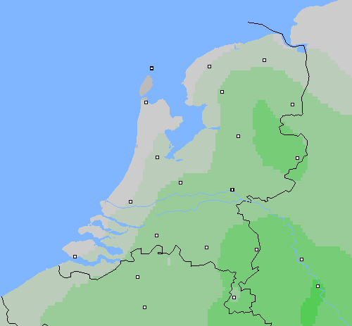 Bewolking Nederland