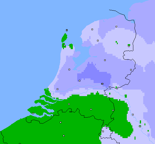Neerslag (24 uur) Nederland