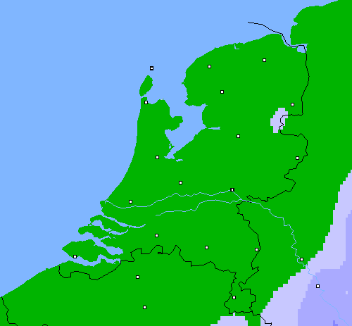 Neerslag (24 uur) Nederland