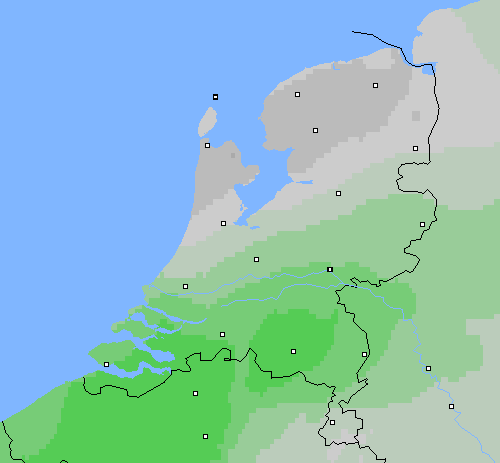 Bewolking Nederland