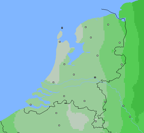 Bewolking Nederland