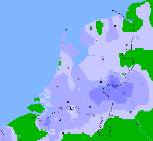 Neerslag (24 uur) Nederland