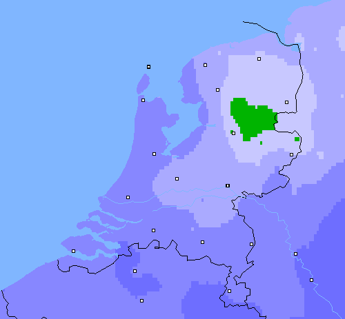 Neerslag (24 uur) Nederland