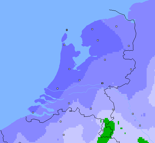 Neerslag (24 uur) Nederland