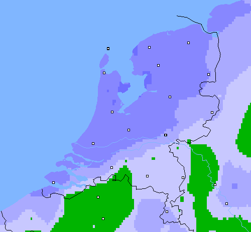 Neerslag (24 uur) Nederland