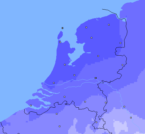 Neerslag (24 uur) Nederland