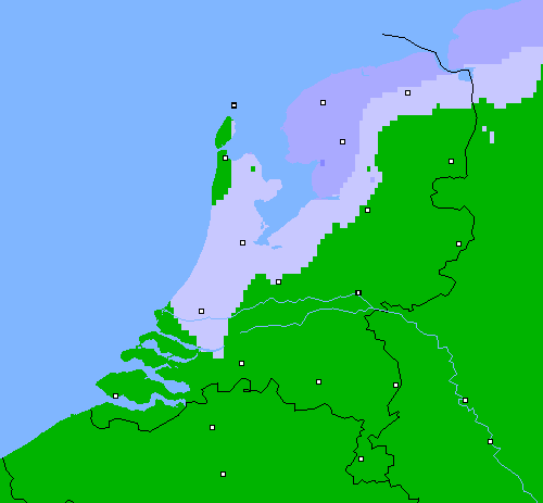 Neerslag (24 uur) Nederland