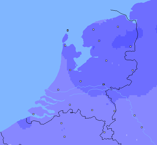 Neerslag (24 uur) Nederland