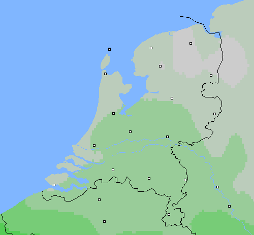 Bewolking Nederland