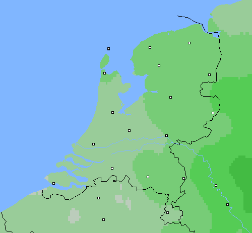 Bewolking Nederland