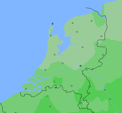 Bewolking Nederland