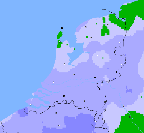 Neerslag (24 uur) Nederland