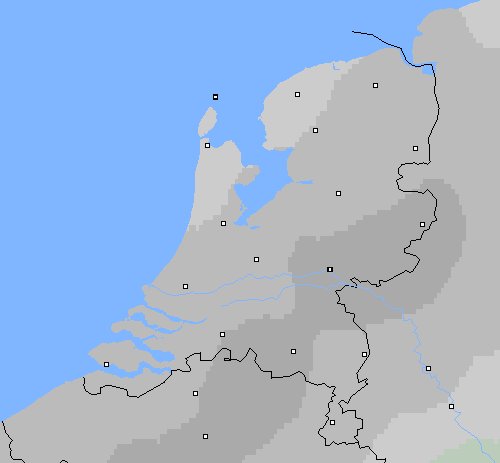 Bewolking Nederland
