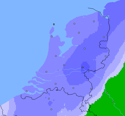 Neerslag (24 uur) Nederland