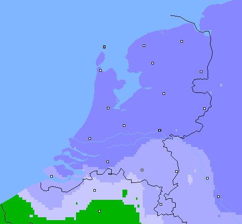Neerslag (24 uur) Nederland