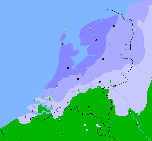 Neerslag (24 uur) Nederland