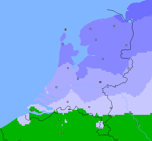 Neerslag (24 uur) Nederland