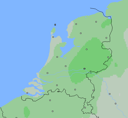 Bewolking Nederland