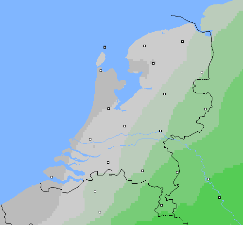 Bewolking Nederland
